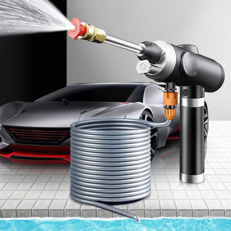 380W High Pressure Water Gun Wired Car Wash Machine Electric Car Wash Tool with Cigarette Lighter Head