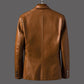 Men's PU Jackets Coats Autumn Winter Motorcycle Biker Leather Jacket Men Clothes Casual Coats