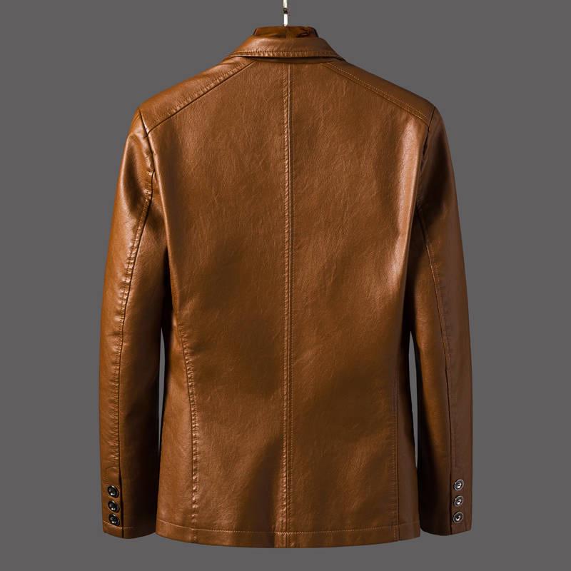 Men's PU Jackets Coats Autumn Winter Motorcycle Biker Leather Jacket Men Clothes Casual Coats