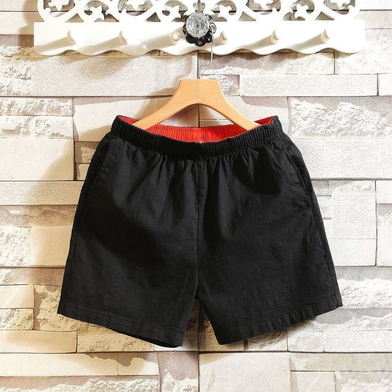 Summer Cotton Beach Pants Sports Shorts Loose Breathable Trend Casual Pants