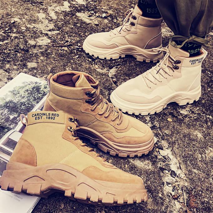 Mens Boots Autumn Winter Boots Men's Martin Boots Retro Chelsea Boots Ankle Boots Men's Tooling Shoe