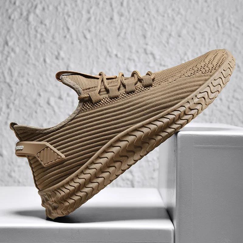 Non-slip Wear-resistant Casual Shoes Men's Breathable Mesh Shoes  Sports Shoes Hollow Cloth Shoes