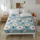 Skin-friendly Cotton Bed Cover Non-slip Fixed Mattress Cover Dust Protection Cover Bedding Cotton Bed Sheet Single Piece