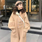 Women's Autumn Over-the-knee Coat Female Students' Long Woolen Coat Is Loose and Thin