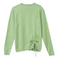 Knitwear Women's Autumn and Winter New Sweater Loose Joker Drawstring Design Tops Long Sleeve