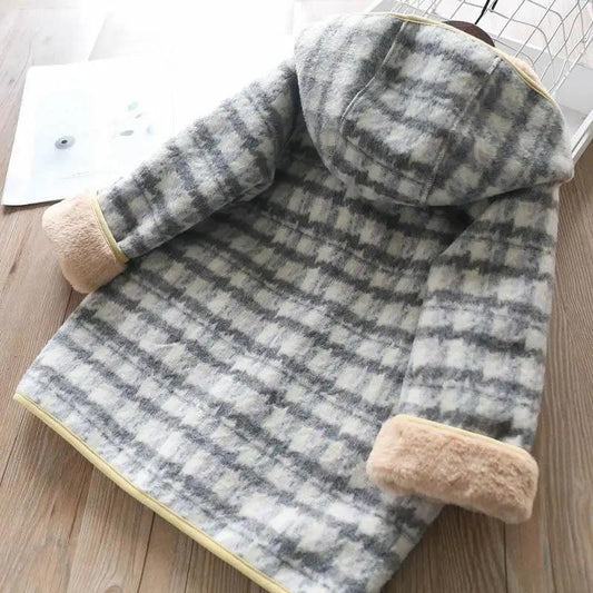 Girls Woolen Coat Autumn and Winter Long Children's Thick Woolen Coat To Keep Warm and Windproof Winter Clothes