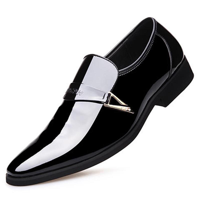 Pointed Toe business Dress Shoes Men Loafer Leather Oxford Shoe for Men Formal Mariage Wedding Shoes