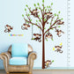 [Wall sticker] new cartoon monkey tree baby wall stickers for children's rooms Home Decoration art d
