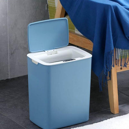 14-liter Rechargeable Smart Trash Can with Automatic Induction Household Living Room Bedroom with Lid Waterproof Kitchen Deodorant Large Capacity