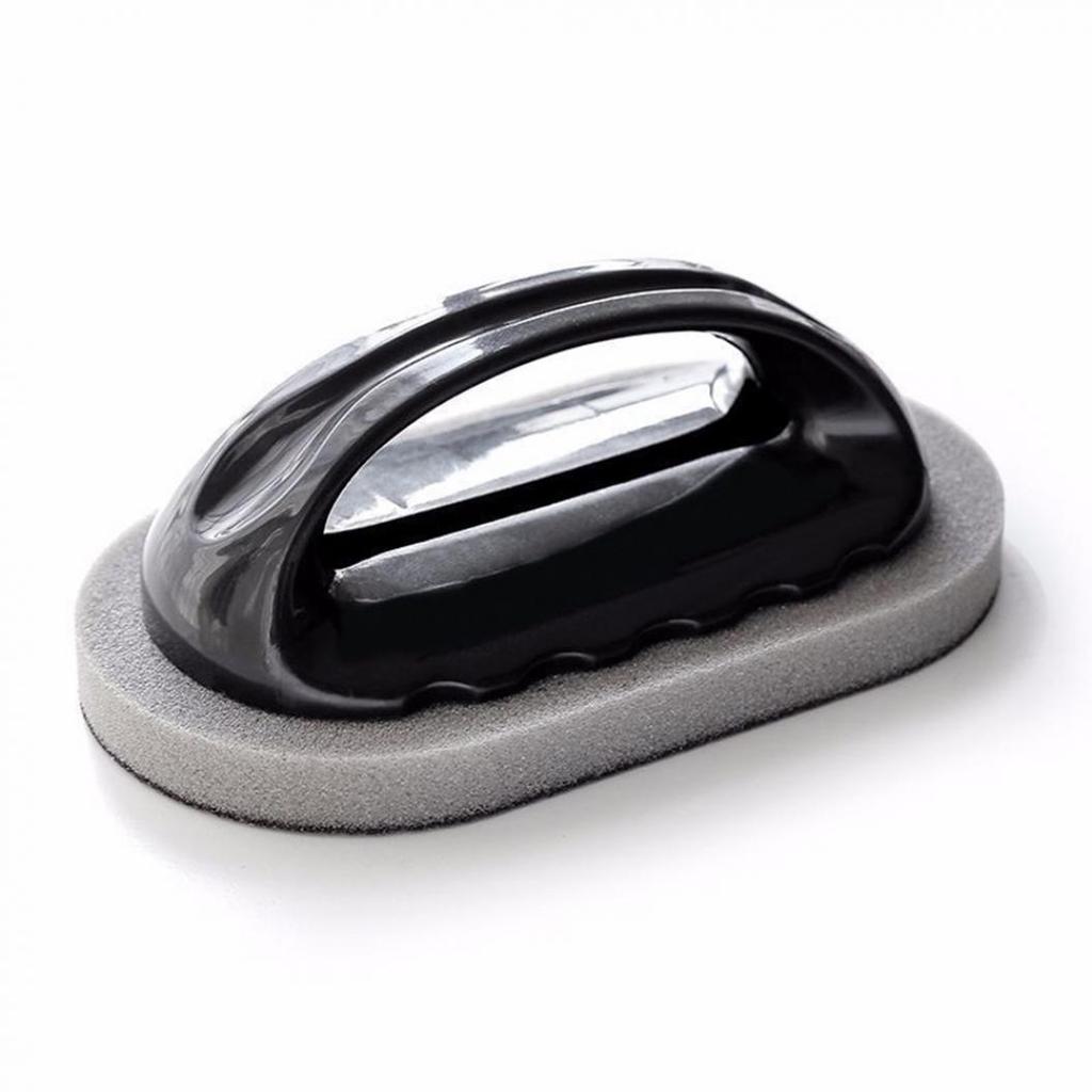 6pcs Emery Sponge Brush Eraser Scrub Handle Grip Sink Pot Bowl Kitchen Cleaning Tool
