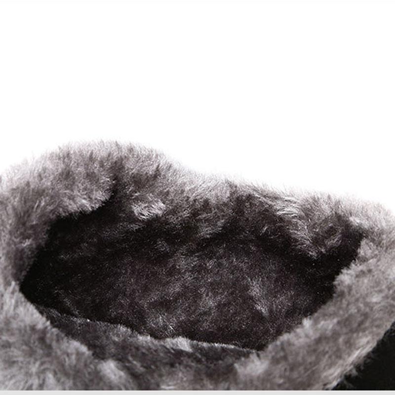 Winter Snow Boots Women's Mid-tube Mid-heel Plus Velvet Padded Non-slip Thick-soled Warm Cotton Boots
