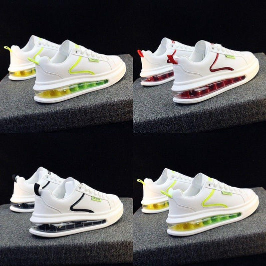 Men and Women Lightweight Sports Shoes Couple All-match Leather Sneakers Causal Board Shoes Unisex