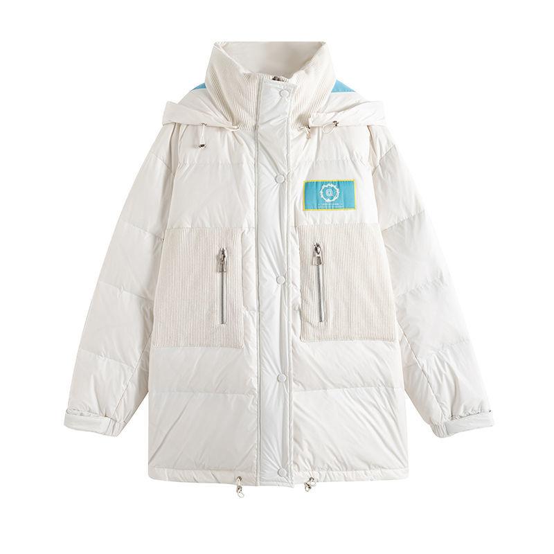 Winter Women's Mid-length Loose Casual Cotton Coat Bread Coat Cotton Coat Thick Coat Students