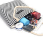 Canvas Bag Ladies Shoulder Bag College Style Striped Portable Handbags Leisure Shopping Handbags