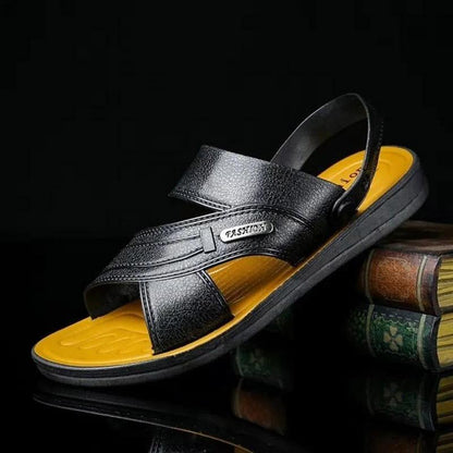 Men's Beach Sandals Summer Thick Sole Non-Slip Breathable Casual Shoes