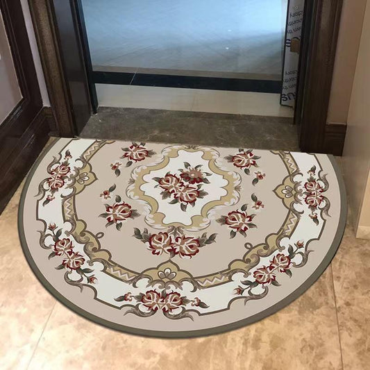Semi-circular Home Carpet Pad Door Door Mat Anti-skid Water Absorbing Bathroom