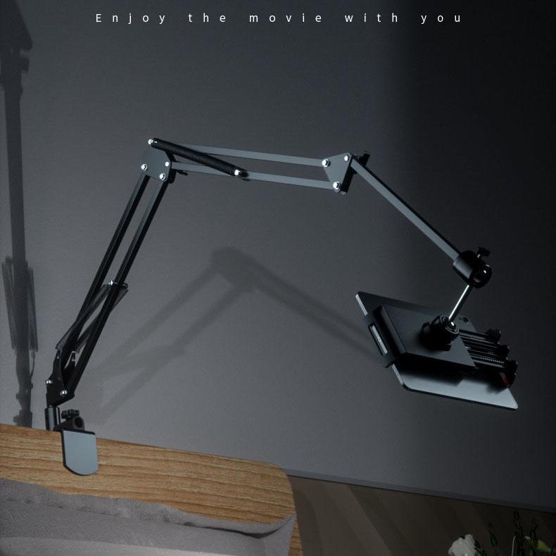 Mobile Phone Stand Bedside Mobile Phone Cantilever Desktop Live Mobile Phone Stand Black Watching TV Convenient Tool