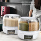 Piped To Rotate Mixed Grain Barrels Sealed Anti-moisture Moisture Home Multi-function Grain Reservoir Box Rice Storage Box
