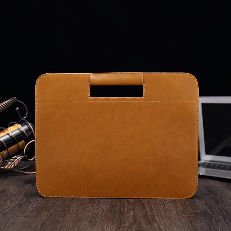 Business Briefcase Men Large-capacity Leather Waterproof Handbag Envelope Messenger Shoulder Bags