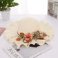 Women's Summer Flower Straw Hat Beach Foldable Sunscreen Sun Cap Anti-UV Sunshade Big Edge Vacation Cap