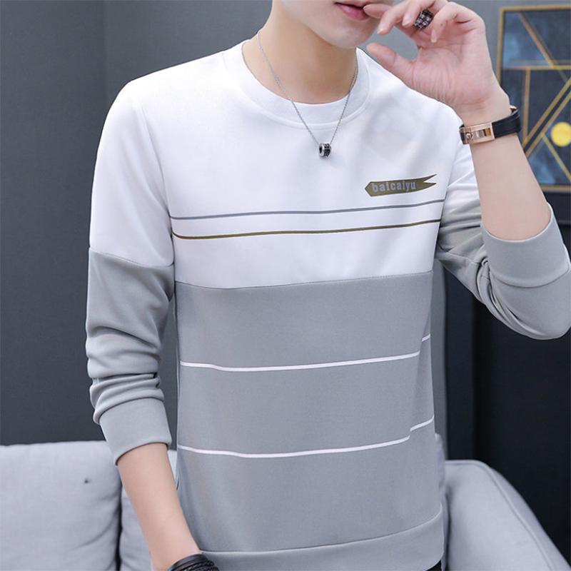 Men's Sweatershirts Long-sleeved  Men's Round Neck Clothes Loose Plus Size Autumn Sweater