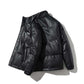 Winter Down Jacket Korean Loose PU Leather Cotton Jacket Thick Plus Size Mid-length Cotton Jacket