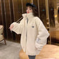 Winter Women's Plus Fleece Stand Collar Polar Fleece Jacket Korean Version Plus Cotton Thick Mid-length Lamb Fleece Jacket