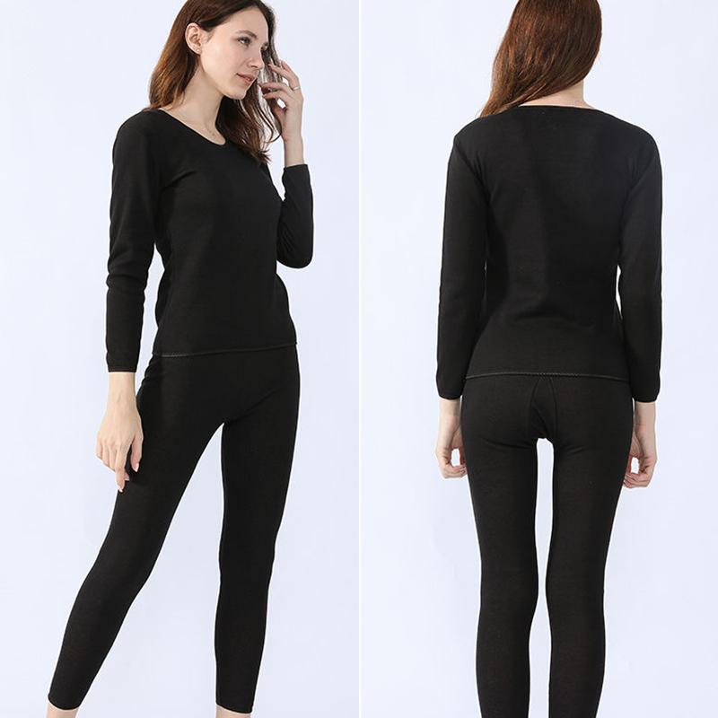 Women's Thermal Underwear Thickened Plus Velvet Youth Cotton Super Soft Couple Warm Suit Qiuyi Long Trousers