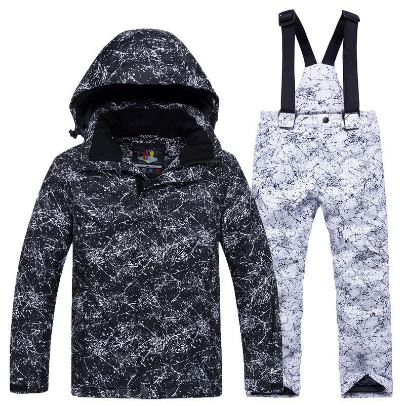 Children's Ski Clothing Suit Outdoor Windproof and Waterproof Two-piece Sportswear Wear-resistant Tooling Snowboard Clothing