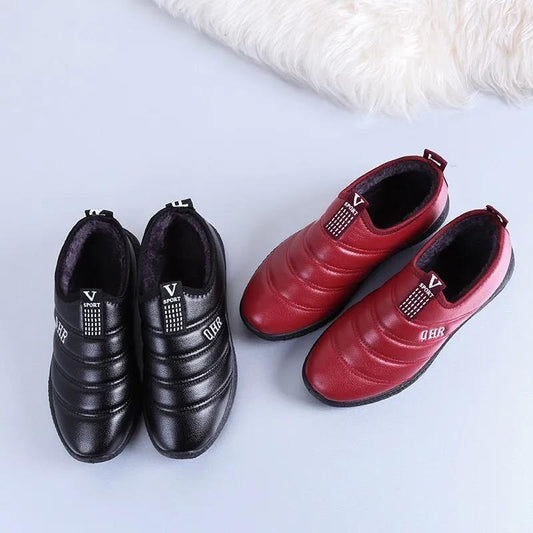 Cotton Shoes Winter Plus Velvet Cotton Leather Shoes Warm and Comfortable Non-slip Casual Cotton Shoes