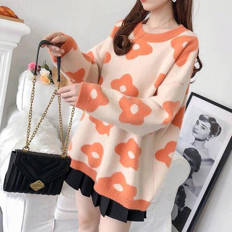 Thick high collar sweater female autumn and winter long sleeve large size warm sweater cashmere