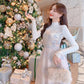 Autumn and Winter Dress Large Size Slim Knitted Dress Woman Fashion Net Yarn Sequin Dress Women