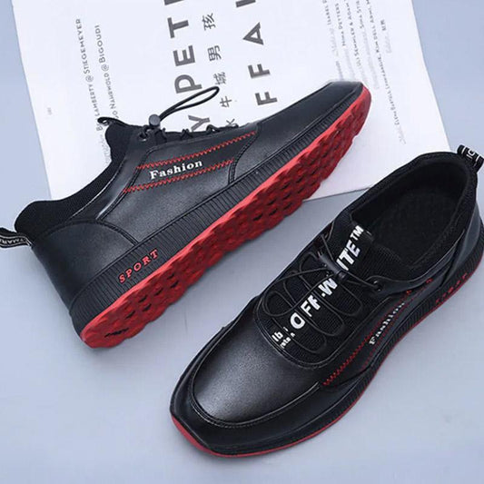 Men's Sports Shoes Warm Casual Shoes PU Waterproof Sports Running Shoes