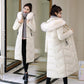 Winter Big Fur Collar Mid-length Padded Jacket Plus Size Slim Padded Jacket Fashionable Over-the-knee Female Down Padded Jacket