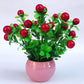 Artificial Flower Ceramic Set Fake Flowers Small Potted Plants Home Decorations Wedding Decoration Decorations Floral Art