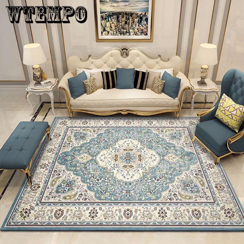 Nordic Retro style Splice applique Carpets For Living Room Bedroom Large Trellis Tapete Para