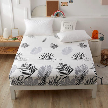Skin-friendly Cotton Bed Sheet Single Piece Cotton Bed Cover Non-slip Fixed Mattress Cover Dust Protection Cover Bedding