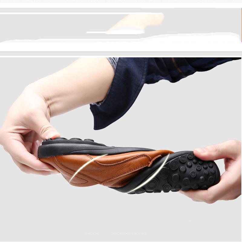 Soft Soles and Soft Leather Breathable Shoes for Men, Casual Shoes with Comfortable Shoes for Men