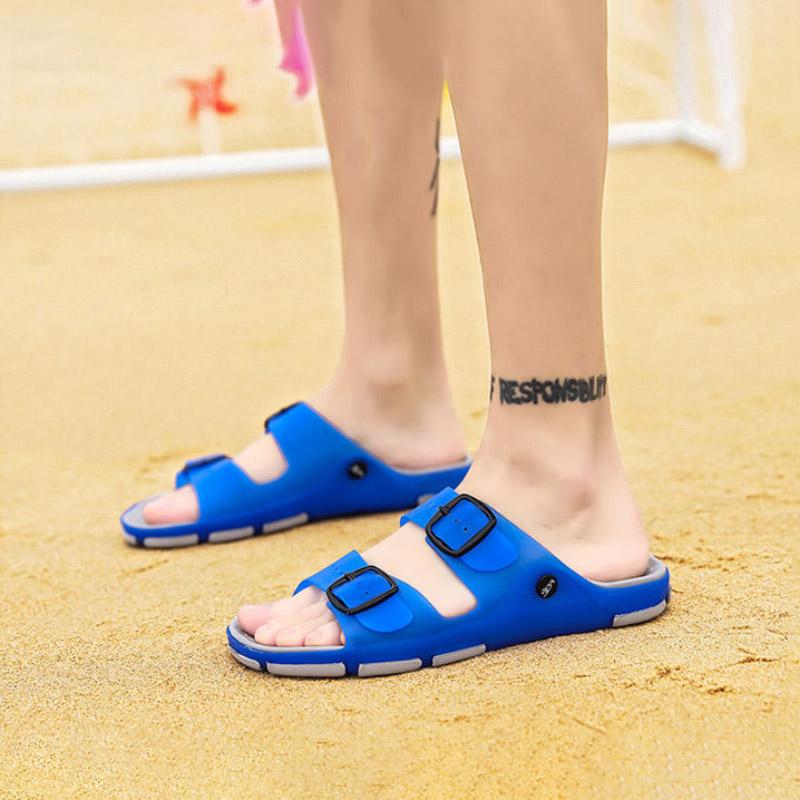 Summer Men's Slippers Breathable Man Sandals Plus Size Male Quick Dry Beach Shoes Flip Flops Sandalias