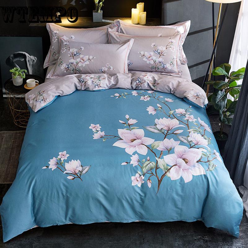 Cotton Bedding Set Luxury Set Include Bed Sheet Duvet Cover Pillowcase Room Decoration