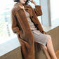 Real Wool Granular Cashmere Sheep Shearing Wool Coat Women's Fur Coat Mid-length Thickening Korean Version