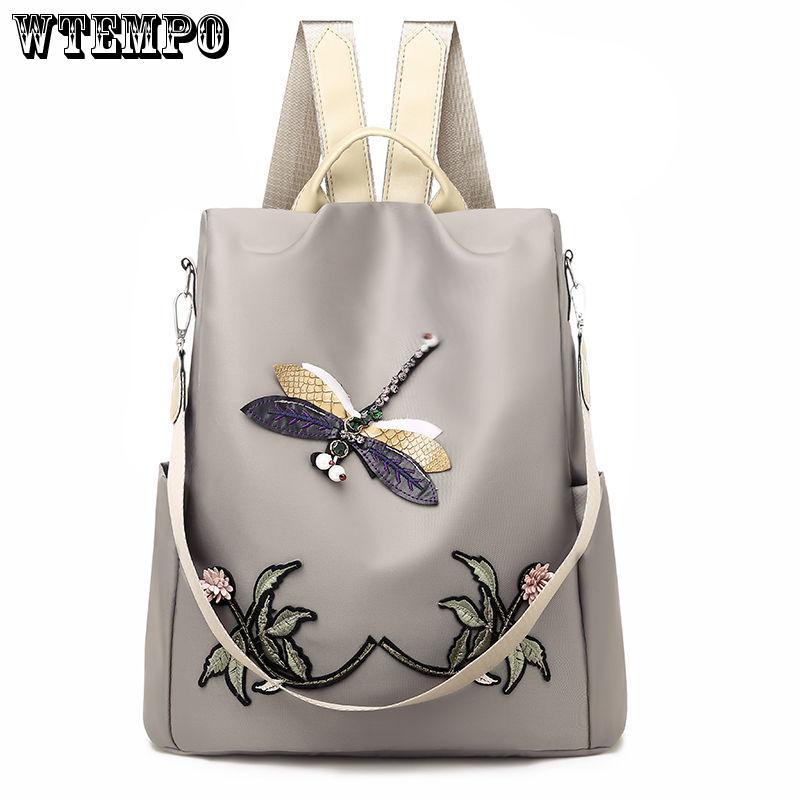 Backpack Fall Oxford Cloth Backpack Girls Backpack Animal Soft Shoulder Bag