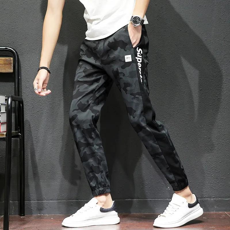 Summer Men's Camouflage Pants Loose Sweatpants Students All-match Printing Spring Feet Tightened Men's Casual Sports Pants