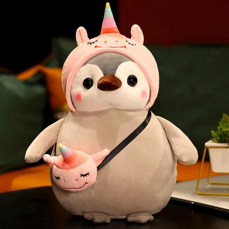 Kids Plush Toys Lovely Penguin Plush Doll Pillow Soft Changing Penguins Kids Sleep Doll Cute Children's Birthday Gifts