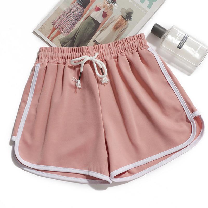 Sports Shorts Women's Summer Outer Wear Yoga Running Home Striped Shorts Casual High Waist Loose Anti-glare