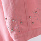 Candy-colored Denim Jacket Women's Short 2021 Spring and Autumn Loose Diamond-studded Student Jacket