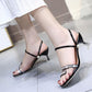 Plus Size 35-40 Women All-match Shiny Slippers Outdoor Diamond High Heels Bohemian Beach Wear-resistant Non-slip Slippers Transparent Sandals