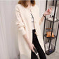 Spring and Autumn Mid-length Sweater Casual Loose Knit Top Fashion Cardigan Women's Jacket