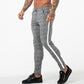Fashion Men's Plaid Pants Casual Sports Pants Youth Stretch Slim Trend All-match Small Feet Long Pants