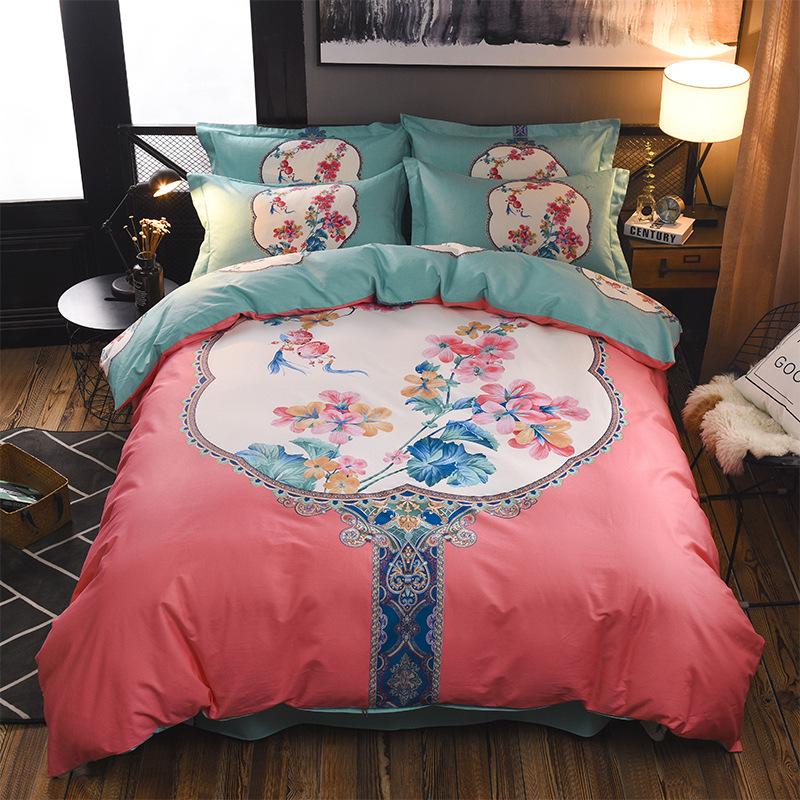Fashion 4pcs 3D Dolphin Bedding Sets Queen King Size Bed Set Bedroom Comforter Duvet Cover